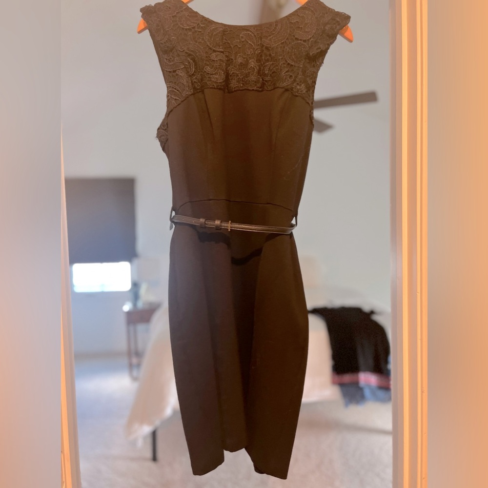 Short black conservative dress